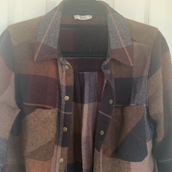 Dex Shirt Dress Womens Medium Long Sleeve - Picture 2 of 11